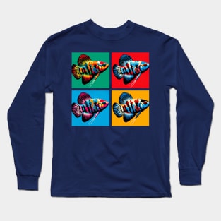 Pop Killifish - Cool Aquarium Fish Long Sleeve T-Shirt